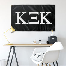 Load image into Gallery viewer, Kappa Xi Kappa Fraternity Flag - Black &amp; White