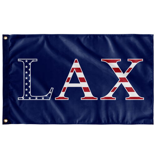 LAX Flag - Stars and Stripes Banner - USA Custom Flag