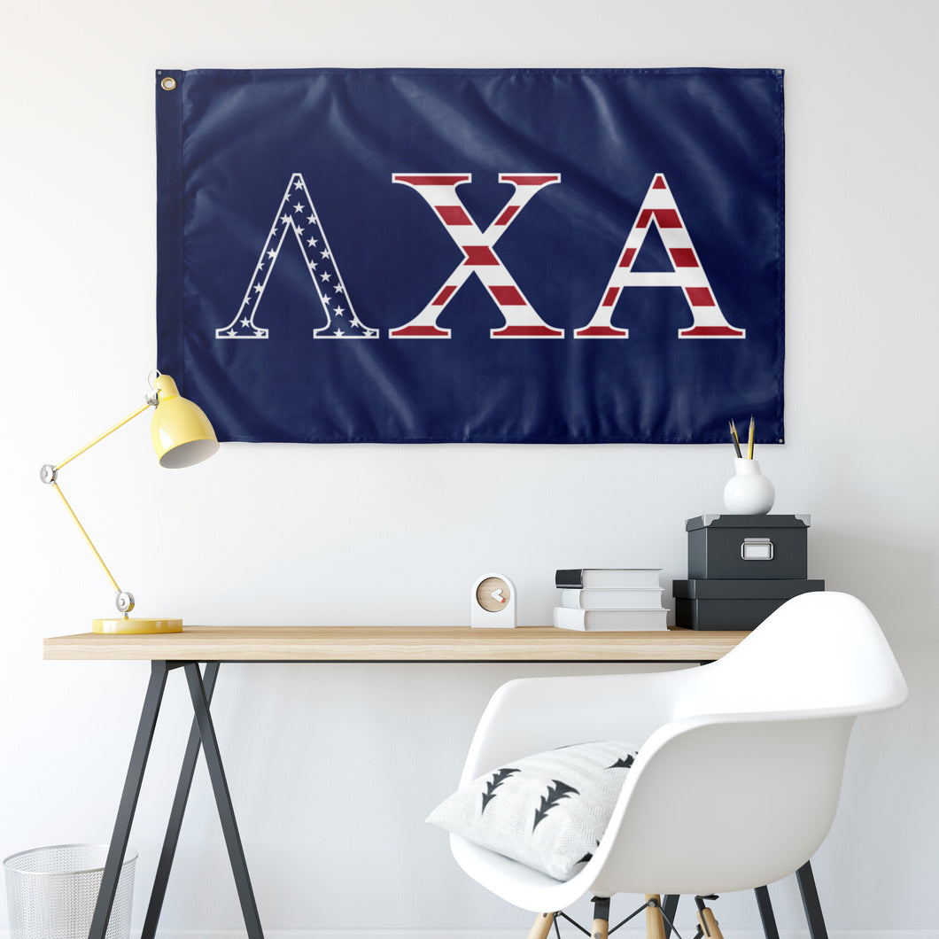 Lambda Chi Alpha USA Banner - Blue