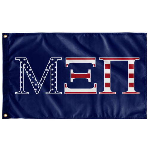 Mu Xi Pi USA Flag - Blue