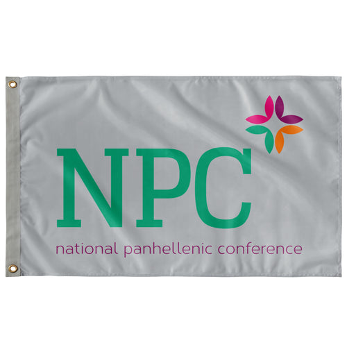 National Panhellenic Conference Flag - Pure Silver