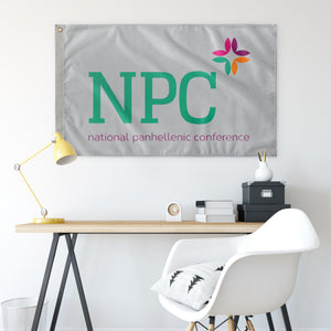 National Panhellenic Conference Flag - Pure Silver