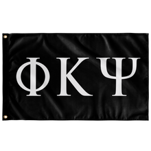 Load image into Gallery viewer, Phi Kappa Psi Greek Letters Flag - Black &amp; White