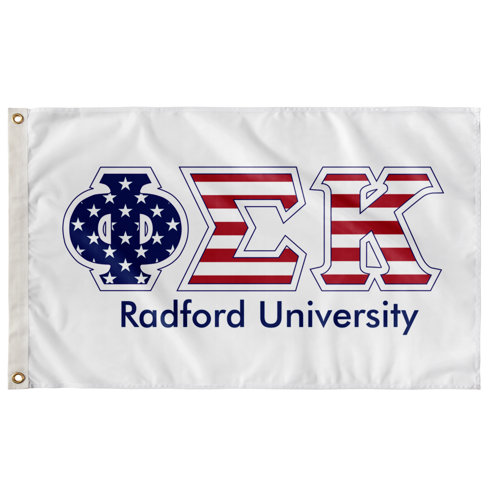 Phi Sigma Kappa Radford Univeristy Stars And Stripes Greek Flag