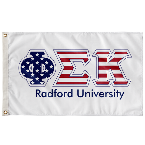 Phi Sigma Kappa Radford Univeristy Stars And Stripes Greek Flag