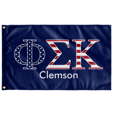Load image into Gallery viewer, Phi Sigma Kappa Clemson USA Flag