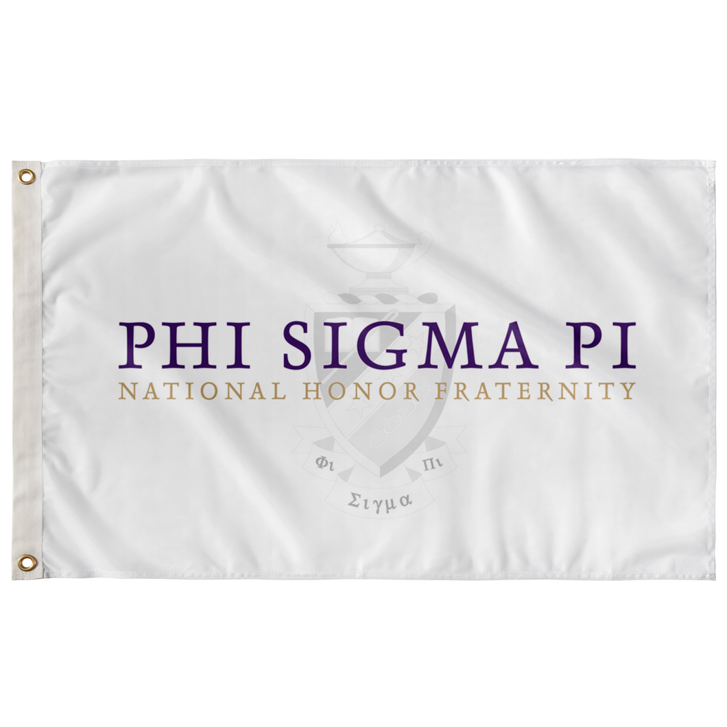Phi Sigma Pi National Honor Fraternity Flag - White