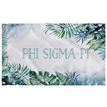 Load image into Gallery viewer, Phi Sigma Pi Tropical Teal Greek Flag