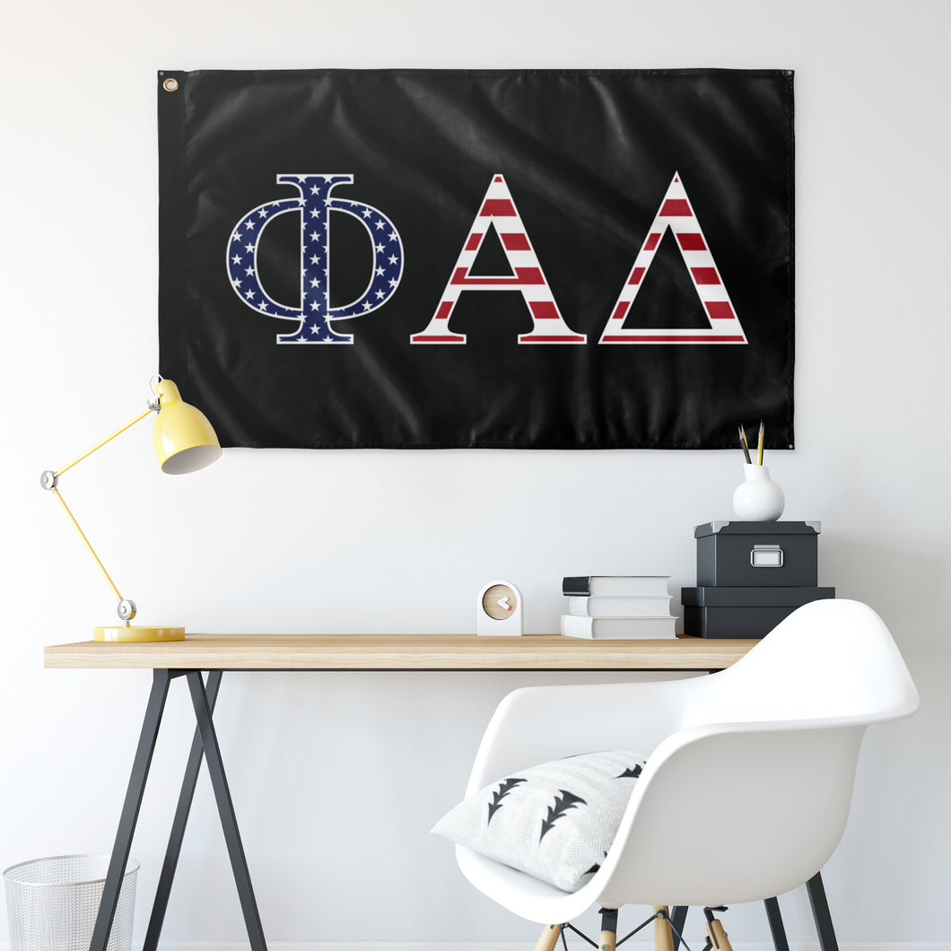 Phi Alpha Delta USA Flag - Black