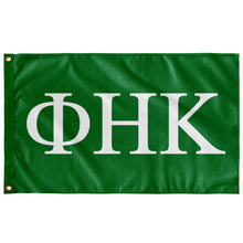 Load image into Gallery viewer, Phi Eta Kappa Fraternity Flag - Kelly Green &amp; White