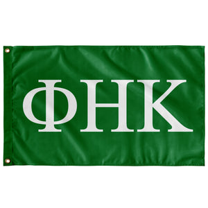 Phi Eta Kappa Fraternity Flag - Kelly Green & White
