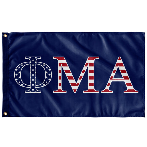 Phi Mu Alpha USA Flag - Blue