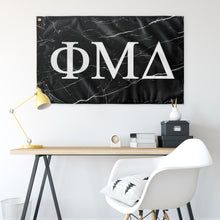 Load image into Gallery viewer, Phi Mu Delta Black Marble Flag