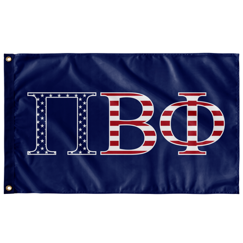 Pi Beta Phi USA Flag - Blue