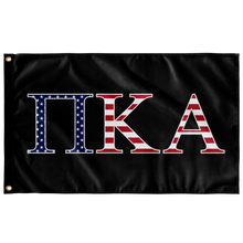 Load image into Gallery viewer, Pi Kappa Alpha USA Flag -  Black