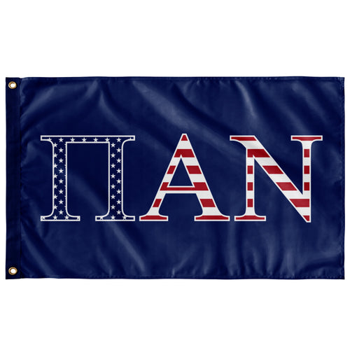 Pi Alpha Nu USA Flag - Blue