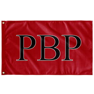 Rho Beta Rho Fraternity Flag - Red, Black & White