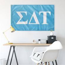 Load image into Gallery viewer, Sigma Delta Tau Flag - Spes Blue - Wall Flag