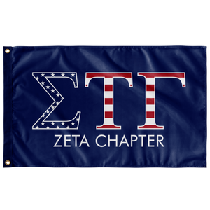 Sigma Tau Gamma Zeta Chapter USA Flag - Blue