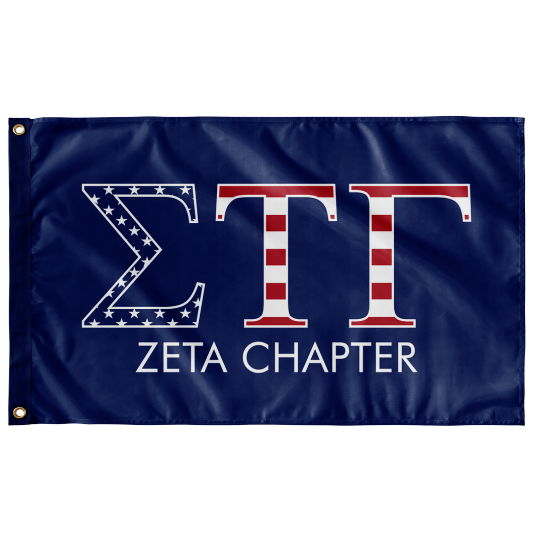 Sigma Tau Gamma Zeta Chapter USA Flag - Blue