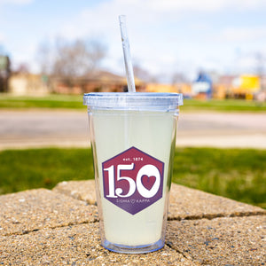 Sigma Kappa 150th Anniversary Acrylic Tumbler