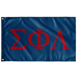 Sigma Phi Lambda Fraternity Flag - Colonial Blue & Red