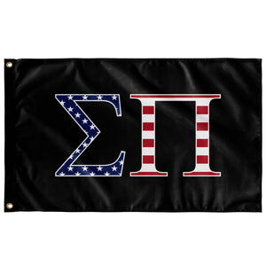 Sigma Pi USA Flag - Black