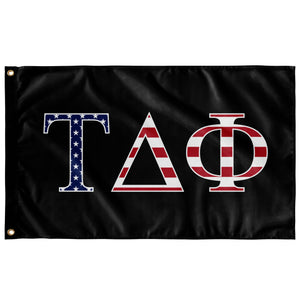 Tau Delta Phi USA Flag - Black