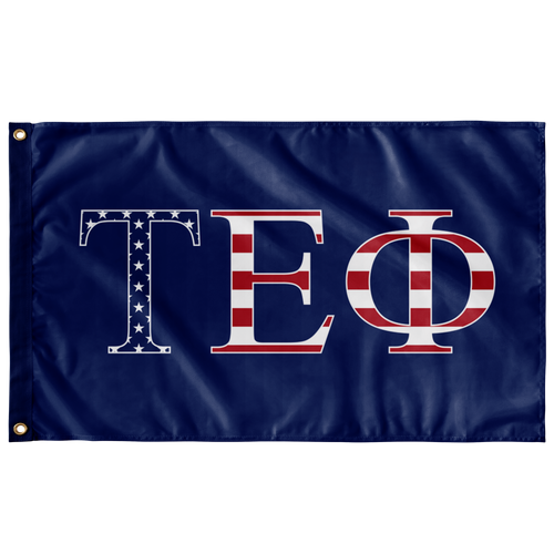 Tau Epsilon Phi USA Flag - Blue