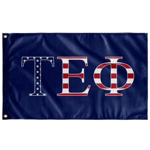Tau Epsilon Phi USA Flag - Blue