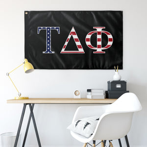 Tau Delta Phi USA Flag - Black