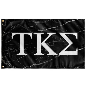 Tau Kappa Sigma Black Marble Flag