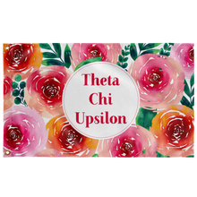Load image into Gallery viewer, Theta Chi Upsilon Rosie Posie Sorority Flag