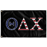 Theta Delta Chi USA Flag - Black
