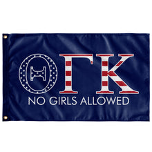 Load image into Gallery viewer, Theta Gamma Kappa No Girls Allowed USA Flag - Blue