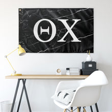 Load image into Gallery viewer, Theta Chi Black Marble Flag
