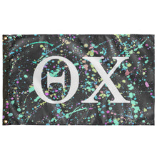 Load image into Gallery viewer, Theta Chi Paint Splatter Greek Flag