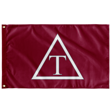 Load image into Gallery viewer, Triangle Fraternity Banner - Old Rose