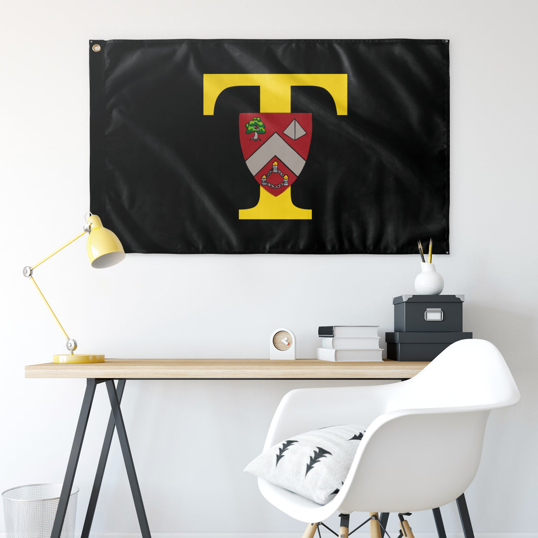Triangle Fraternity Flag - Black