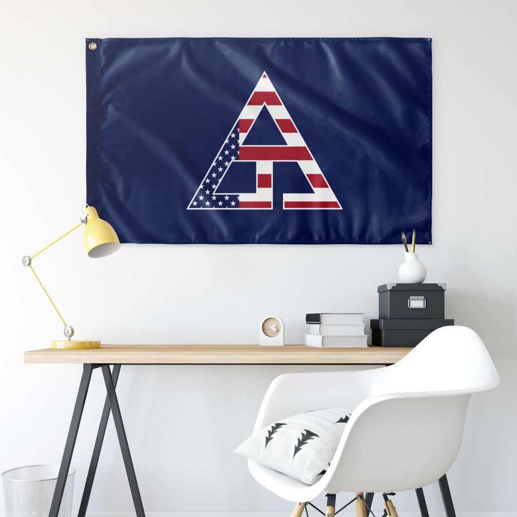Triangle USA Flag - Blue