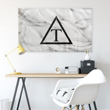 Load image into Gallery viewer, Triangle White Marble Flag