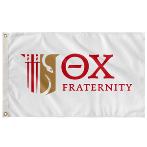 Theta Chi Letter Logo Fraternity Flag