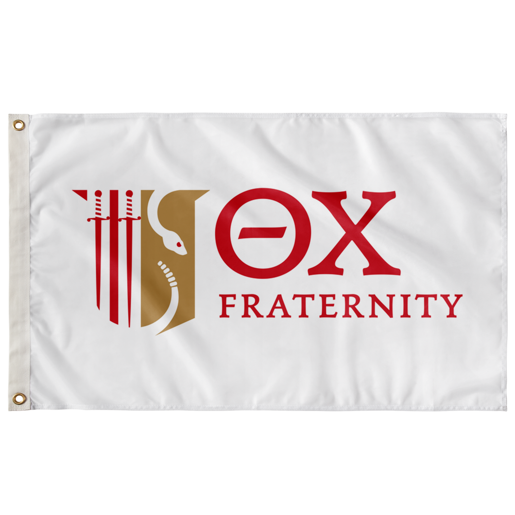 Theta Chi Letter Logo Fraternity Flag