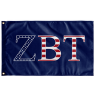 Zeta Beta Tau USA Flag - Blue