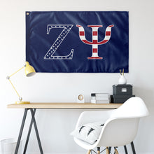 Load image into Gallery viewer, Zeta Psi USA Flag - Blue