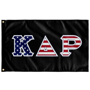 Kappa Delta Rho American Flag - Black