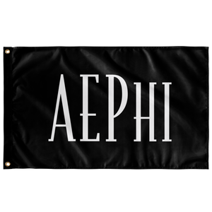 aephi Sorority Flag Black & White