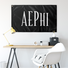 Load image into Gallery viewer, aephi Sorority Flag Black &amp; White Wall Flag