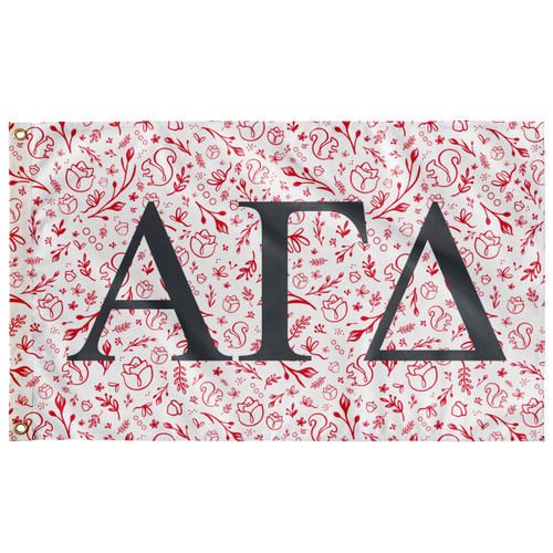 Alpha Gamma Delta Wallpaper Sorority Flag - Red