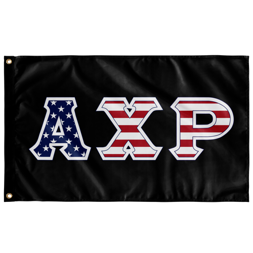 Alpha Chi Rho American Flag - Black